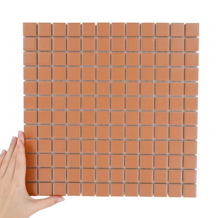 Raw Decor Mini Cubic Terracotta matowa mozaika uniwersalna