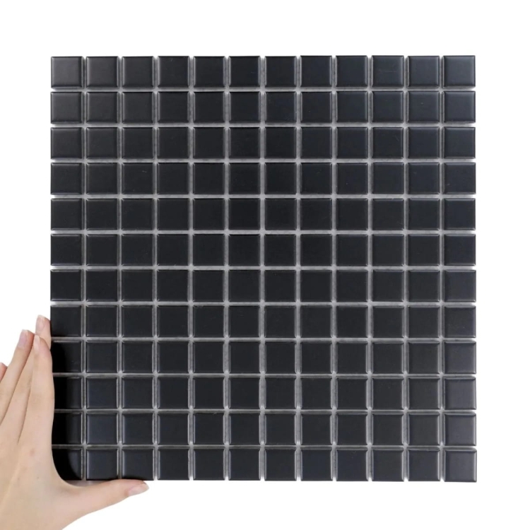 Raw Decor Mini Cubic Czarna matowa mozaika uniwersalna