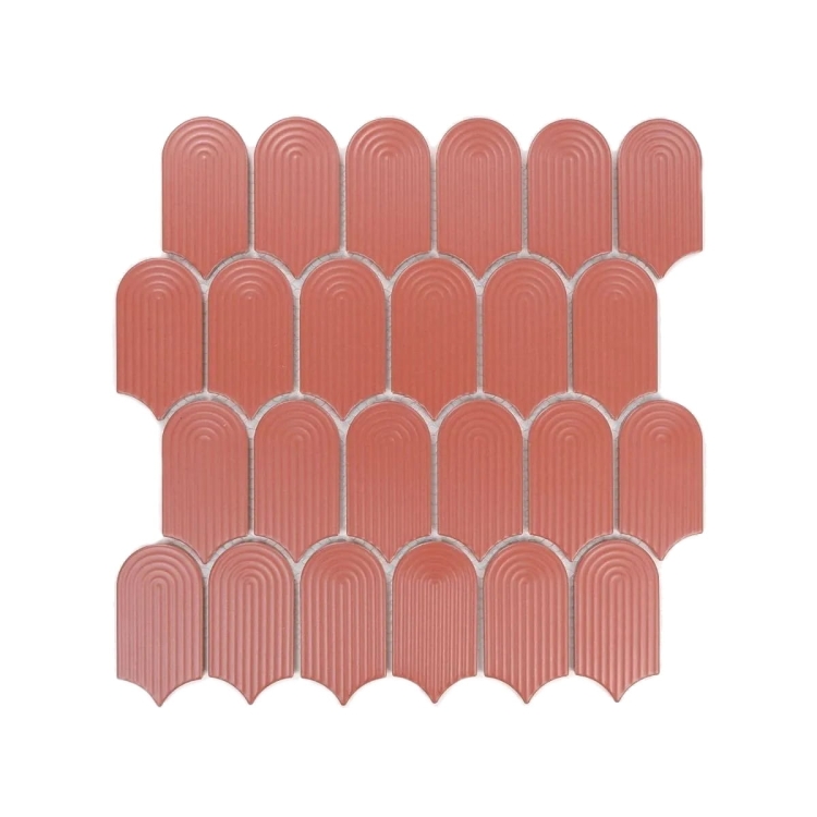 Raw Decor Wave Terracotta Mat LACZM mozaika ścienna