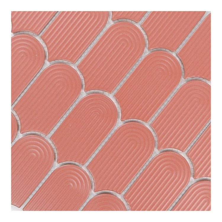 Raw Decor Wave Terracotta Mat LACZM mozaika ścienna