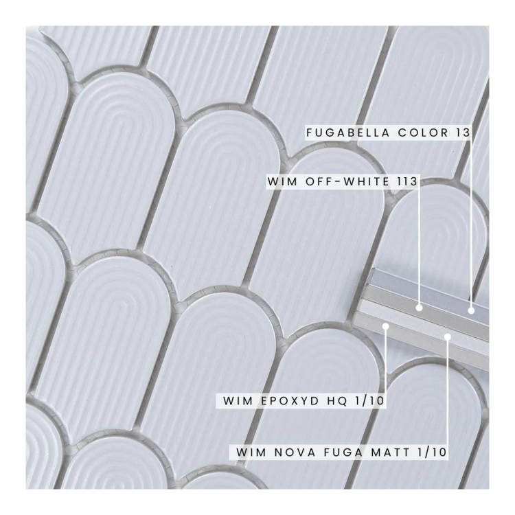 Raw Decor Wave Baby Blue Mat LANM mozaika ścienna