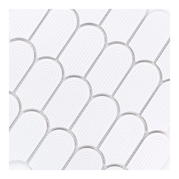Raw Decor Wave Biały Mat LABM mozaika ścienna