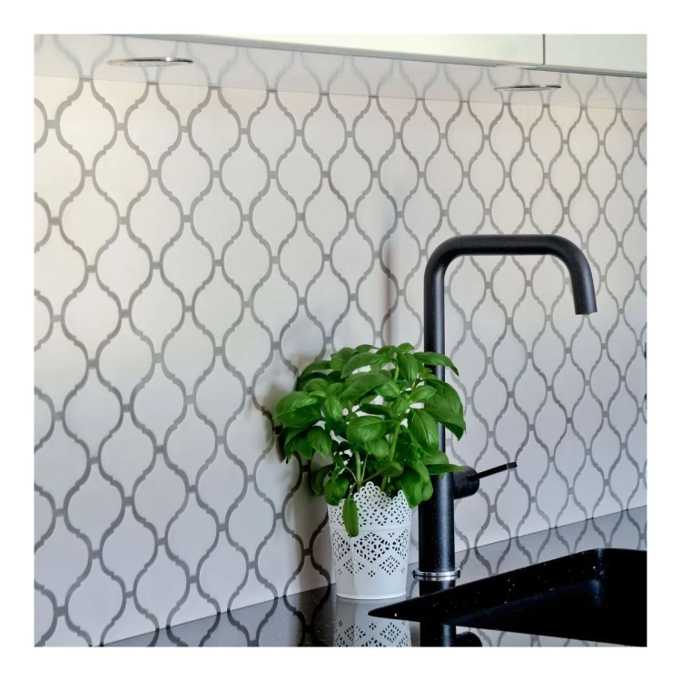 Raw Decor mozaika Arabeska Duża Jasnoszara ADSJM matowa