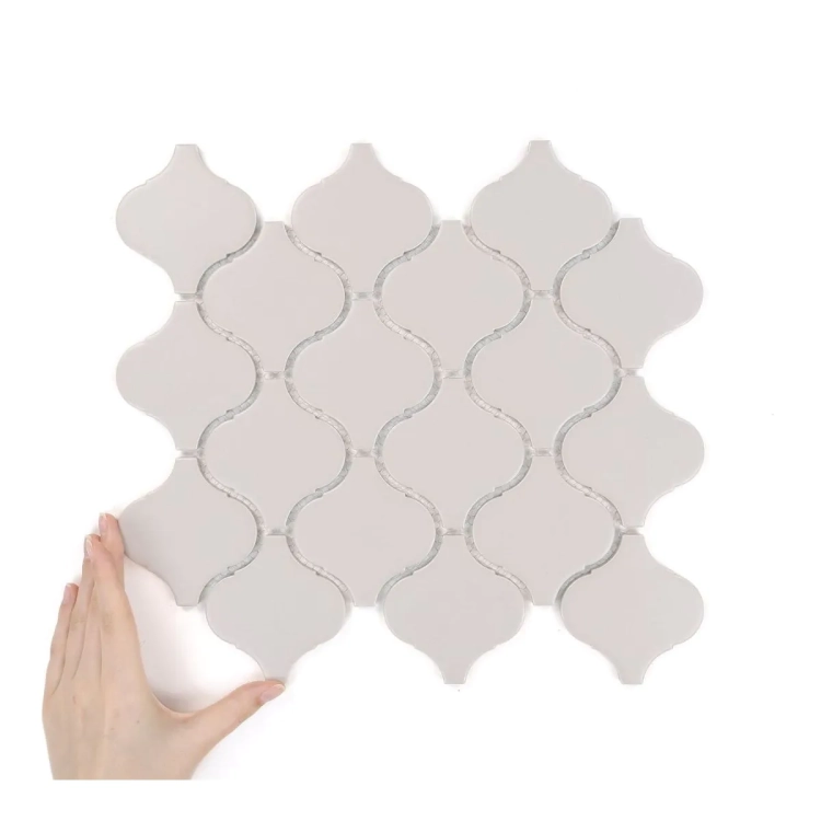 Raw Decor mozaika Arabeska Duża Jasnoszara ADSJM matowa