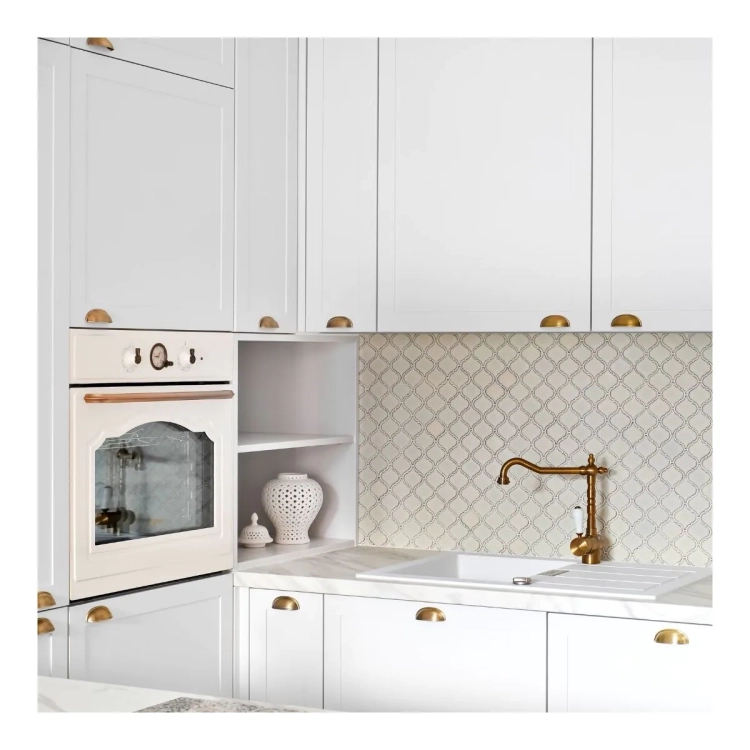 Raw Decor mozaika Arabeska Średnia Kremowa ASK połysk