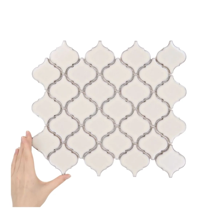 Raw Decor mozaika Arabeska Średnia Kremowa ASK połysk