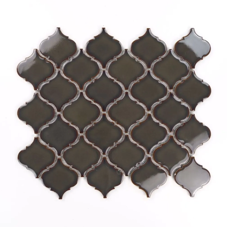 Raw Decor mozaika Arabeska Średnia Szary palony ASSP połysk