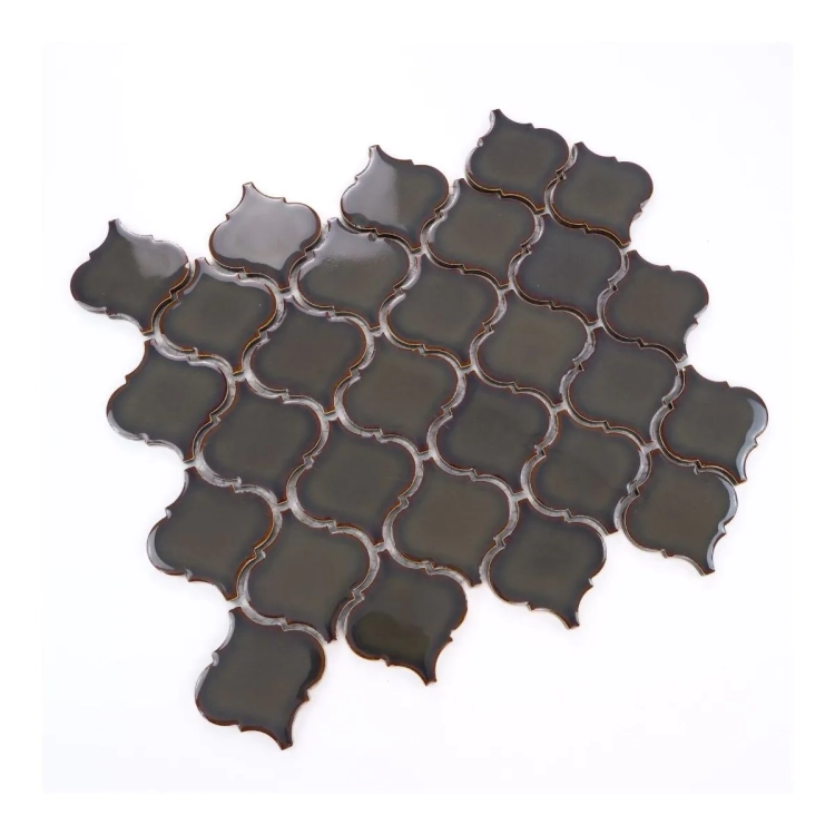 Raw Decor mozaika Arabeska Średnia Szary palony ASSP połysk