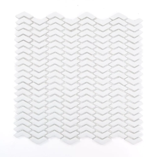 Raw Decor Sparrow White szklana mozaika ścienna biały mat