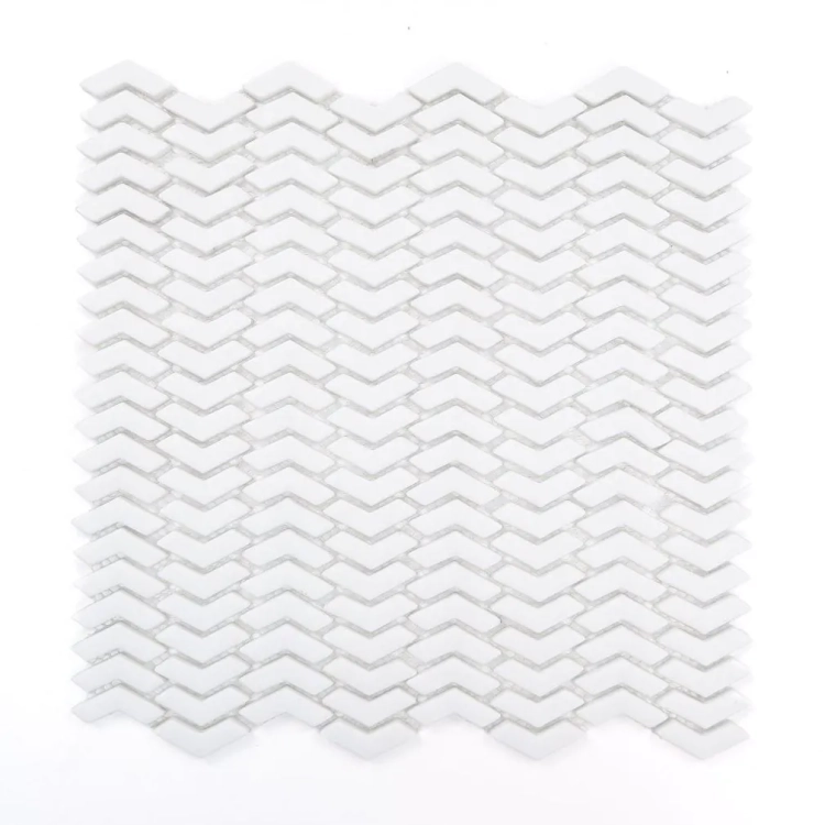 Raw Decor Sparrow White szklana mozaika ścienna biały mat