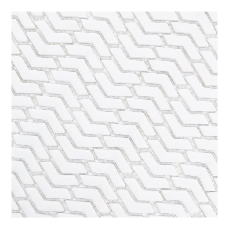 Raw Decor Sparrow White szklana mozaika ścienna biały mat