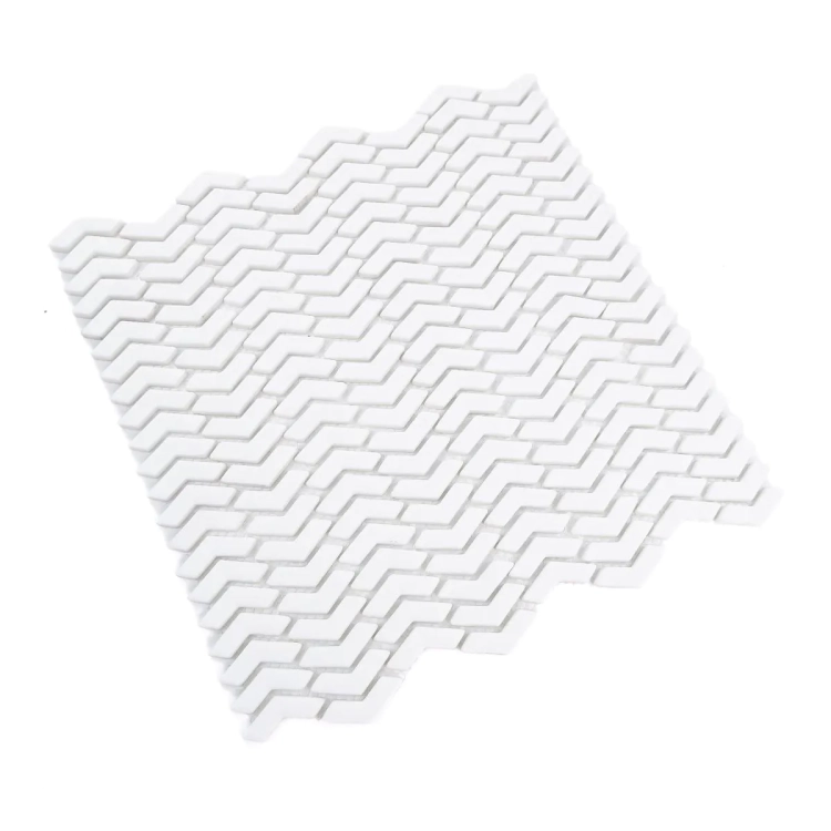 Raw Decor Sparrow White szklana mozaika ścienna biały mat