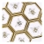 Raw Decor Heksagon XL Queen Bee Gold mozaika ze złotym motywem pszczół