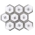 Raw Decor Heksagon XL Queen Bee Silver mozaika ze srebrnym motywem pszczół
