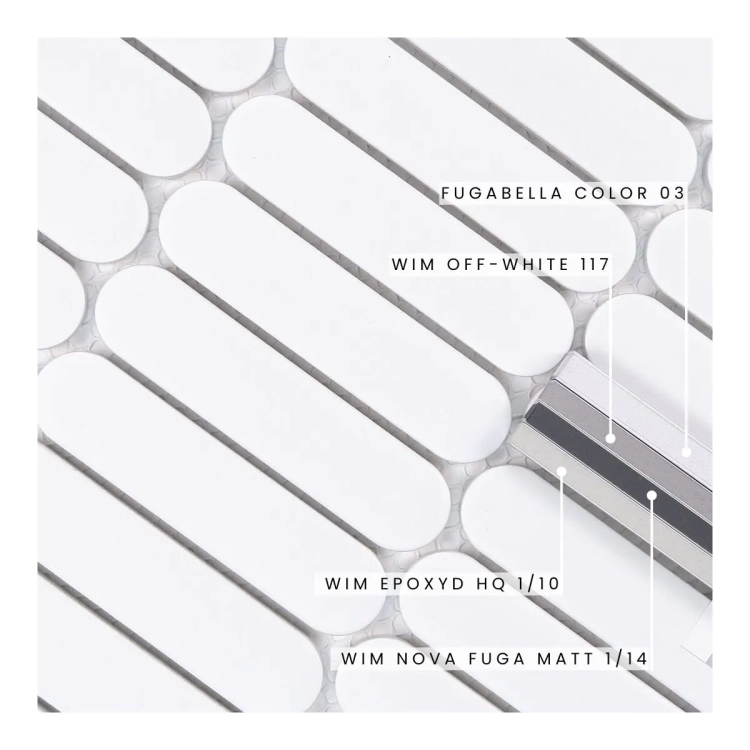 Raw Decor Eclair Paris White matowa mozaika