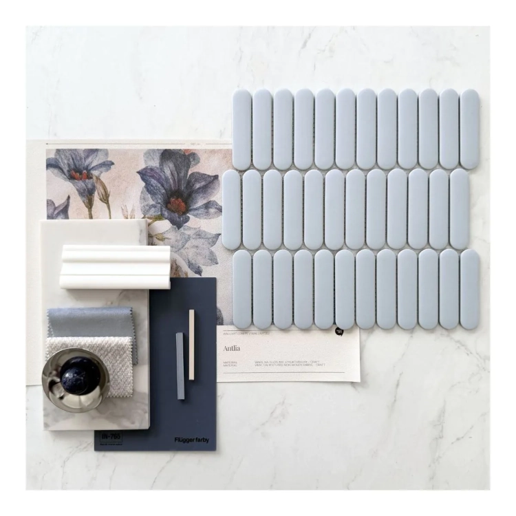 Raw Decor Eclair Paris Baby Blue matowa mozaika