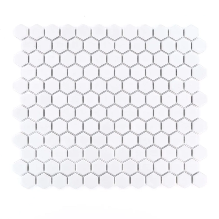 Raw Decor Heksagon Mały Biały Matowy mozaika plastry miodu