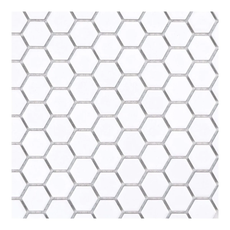 Raw Decor Heksagon Mały Biały Matowy mozaika plastry miodu