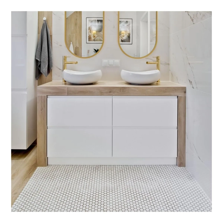 Raw Decor Heksagon Mały Biały Matowy mozaika plastry miodu