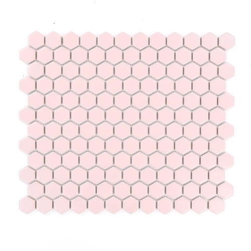 Raw Decor Heksagon Mały Pink Matowy mozaika plastry miodu
