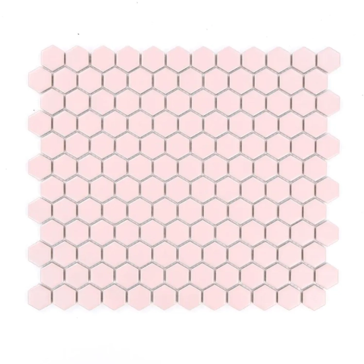 Raw Decor Heksagon Mały Pink Matowy mozaika plastry miodu