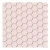 Raw Decor Heksagon Mały Pink Matowy mozaika plastry miodu