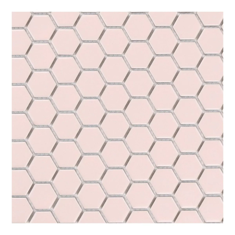 Raw Decor Heksagon Mały Pink Matowy mozaika plastry miodu