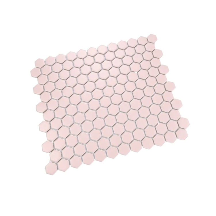 Raw Decor Heksagon Mały Pink Matowy mozaika plastry miodu