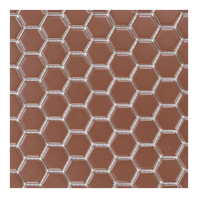 Raw Decor Heksagon Mały Brązowy Matowy