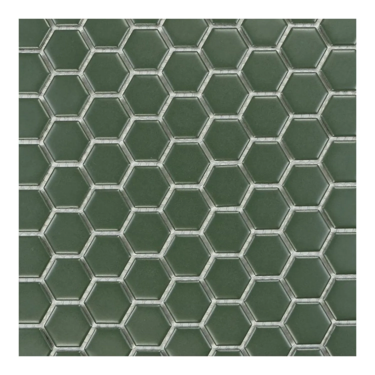 Raw Decor Heksagon Mały Ciemna Zieleń Matowy