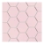 Raw Decor Heksagon duży różowy matowy