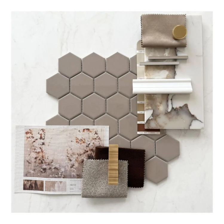 Raw Decor Heksagon Duży Cafe Latte