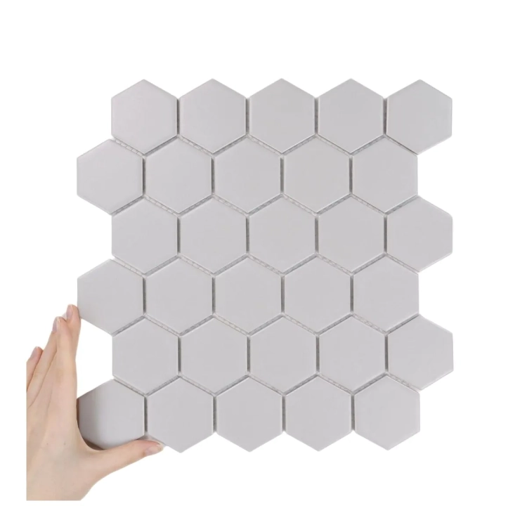 Raw Decor Heksagon Duży Jasno Szary