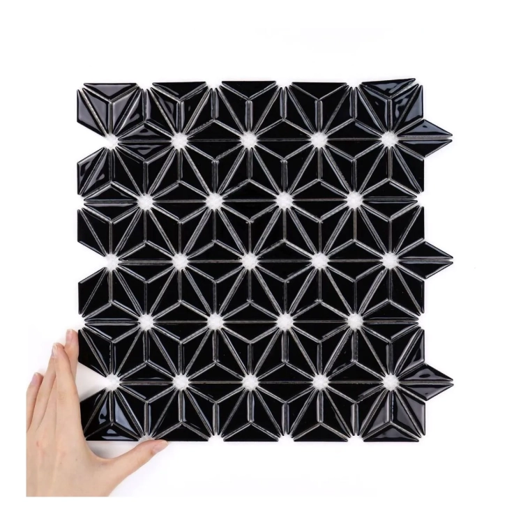 Raw Decor Constellation Black mozaika gwiazdki połysk