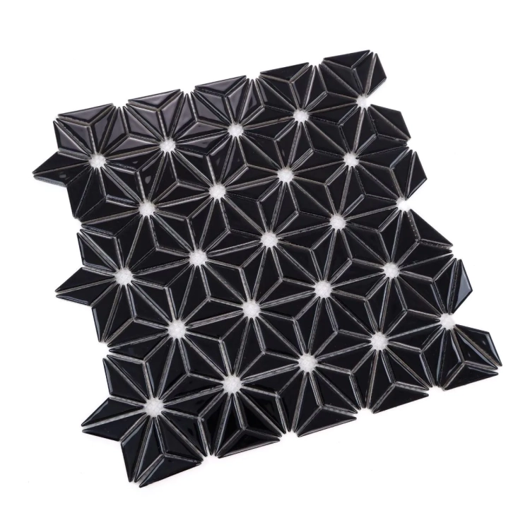 Raw Decor Constellation Black mozaika gwiazdki połysk