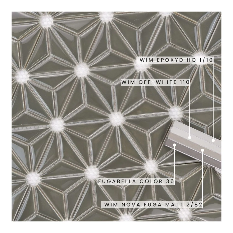 Raw Decor Constellation Dark Grey mozaika gwiazdki