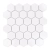Raw Decor Heksagon Duży Biały Połysk mozaika plastry miodu
