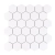 Raw Decor Heksagon Duży Biały Matowy mozaika