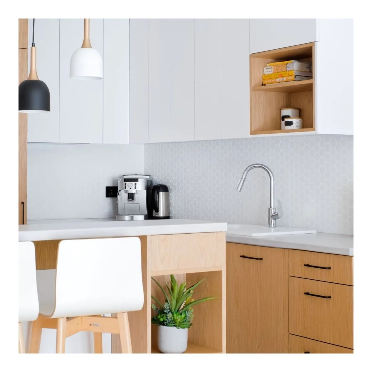 Raw Decor Heksagon Duży Biały Matowy mozaika