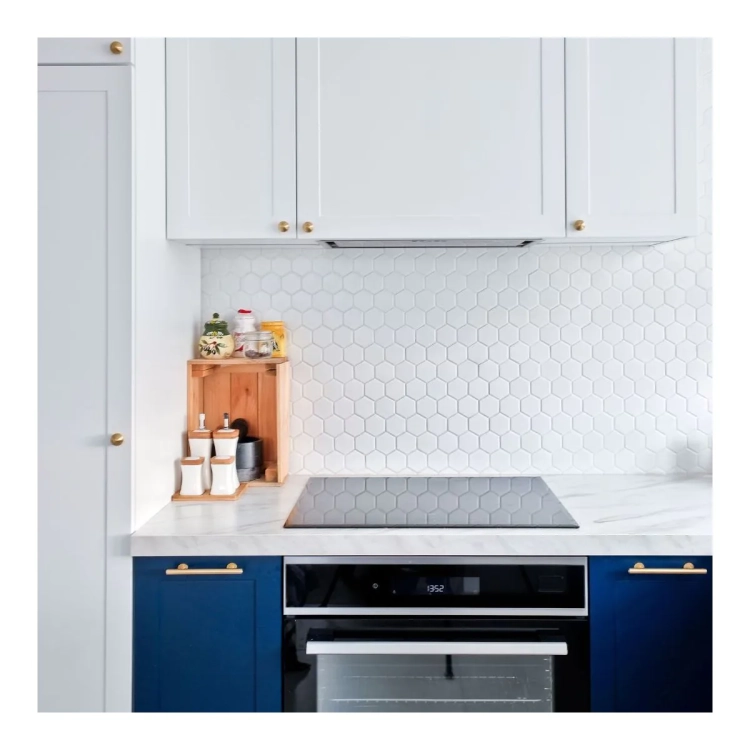 Raw Decor Heksagon Duży Biały Matowy mozaika