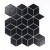 Raw Decor Diamond Czarna Matowa mozaika
