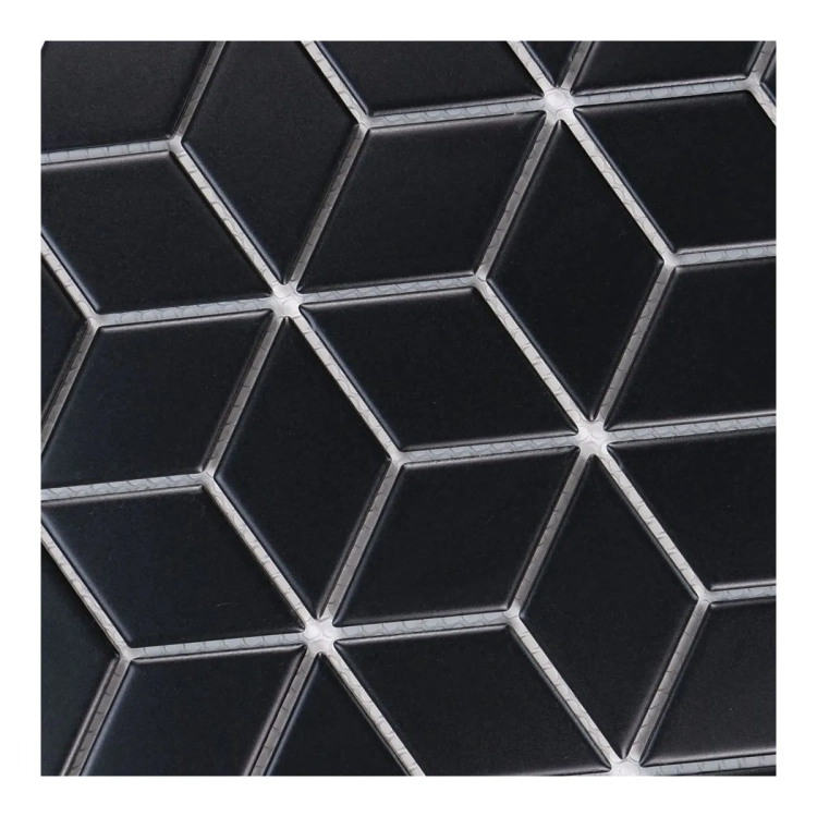 Raw Decor Diamond Czarna Matowa mozaika