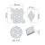 Raw Decor Diamond Czarna Matowa mozaika