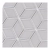 Raw Decor Diamond Grey Star Szary Połysk mozaika w kształcie rombów