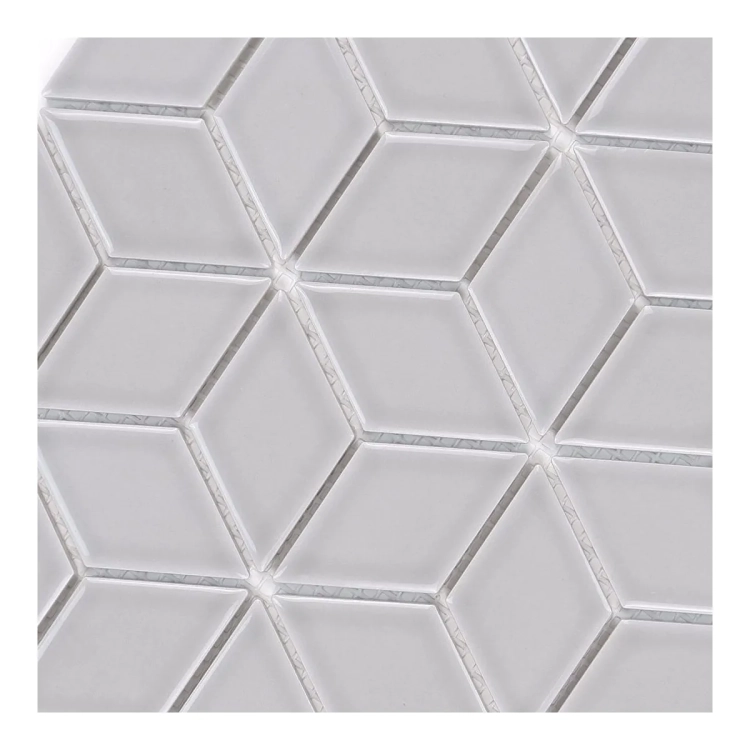 Raw Decor Diamond Grey Star Szary Połysk mozaika w kształcie rombów