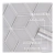 Raw Decor Diamond Grey Star Szary Połysk mozaika w kształcie rombów