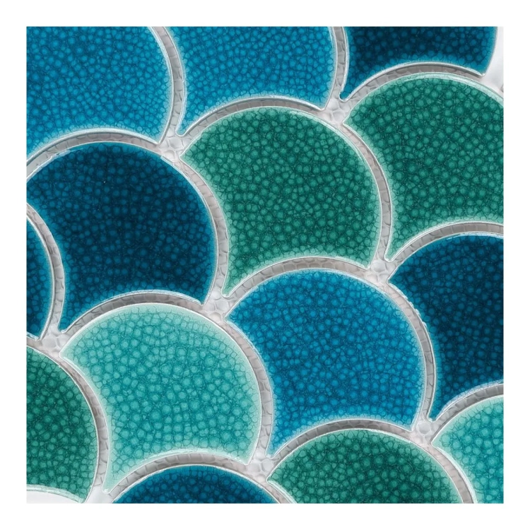 Raw Decor Flabellum Sea Mix morska mozaika łuska połysk