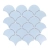 Raw Decor Flabellum Light Blue błękitna mozaika łuska połysk