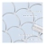 Raw Decor Flabellum Light Blue błękitna mozaika łuska połysk