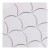 Raw Decor Flabellum Grey Połysk szara mozaika łuska